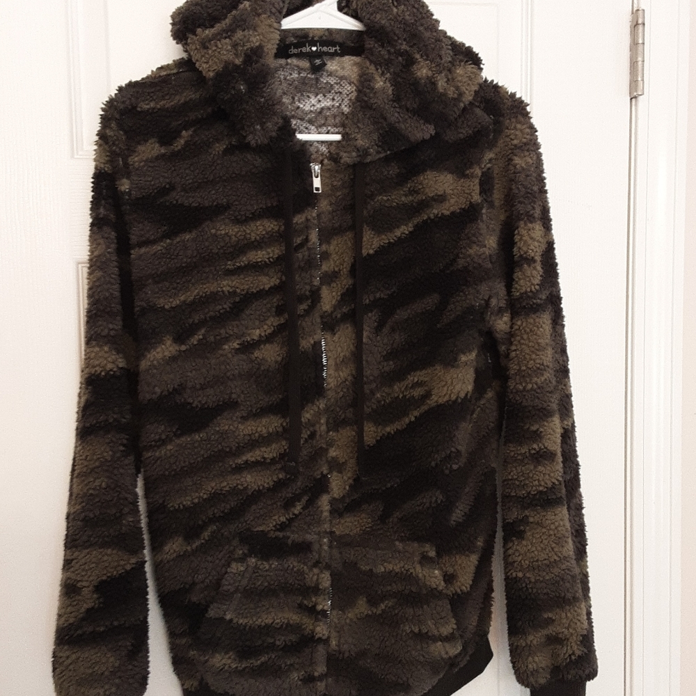 Hooded sherpa full zip